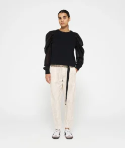 soft sweater puff sleeve