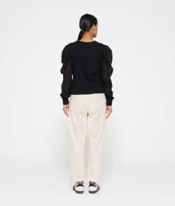 soft sweater puff sleeve
