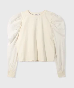 soft sweater puff sleeve