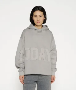 statement hoodie logo patch