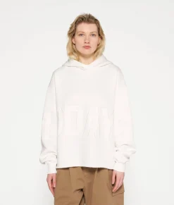 statement hoodie logo patch
