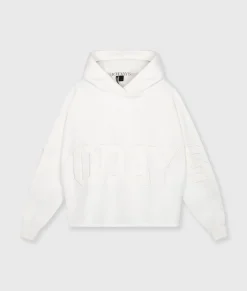 statement hoodie logo patch