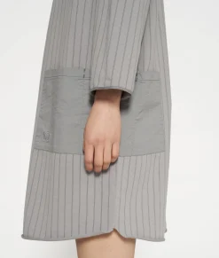 sweat dress pinstripe