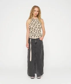 tank top rib leopard