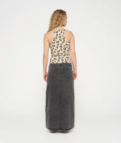 tank top rib leopard