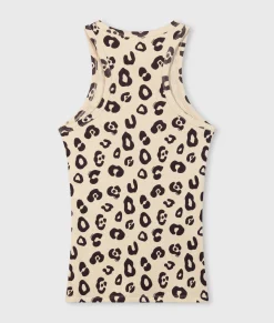 tank top rib leopard