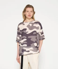tee blouse camo