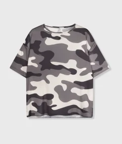 tee blouse camo