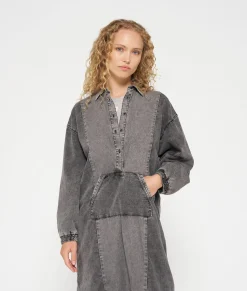 the Billie dress jog denim