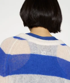 thin knit sweater stripes