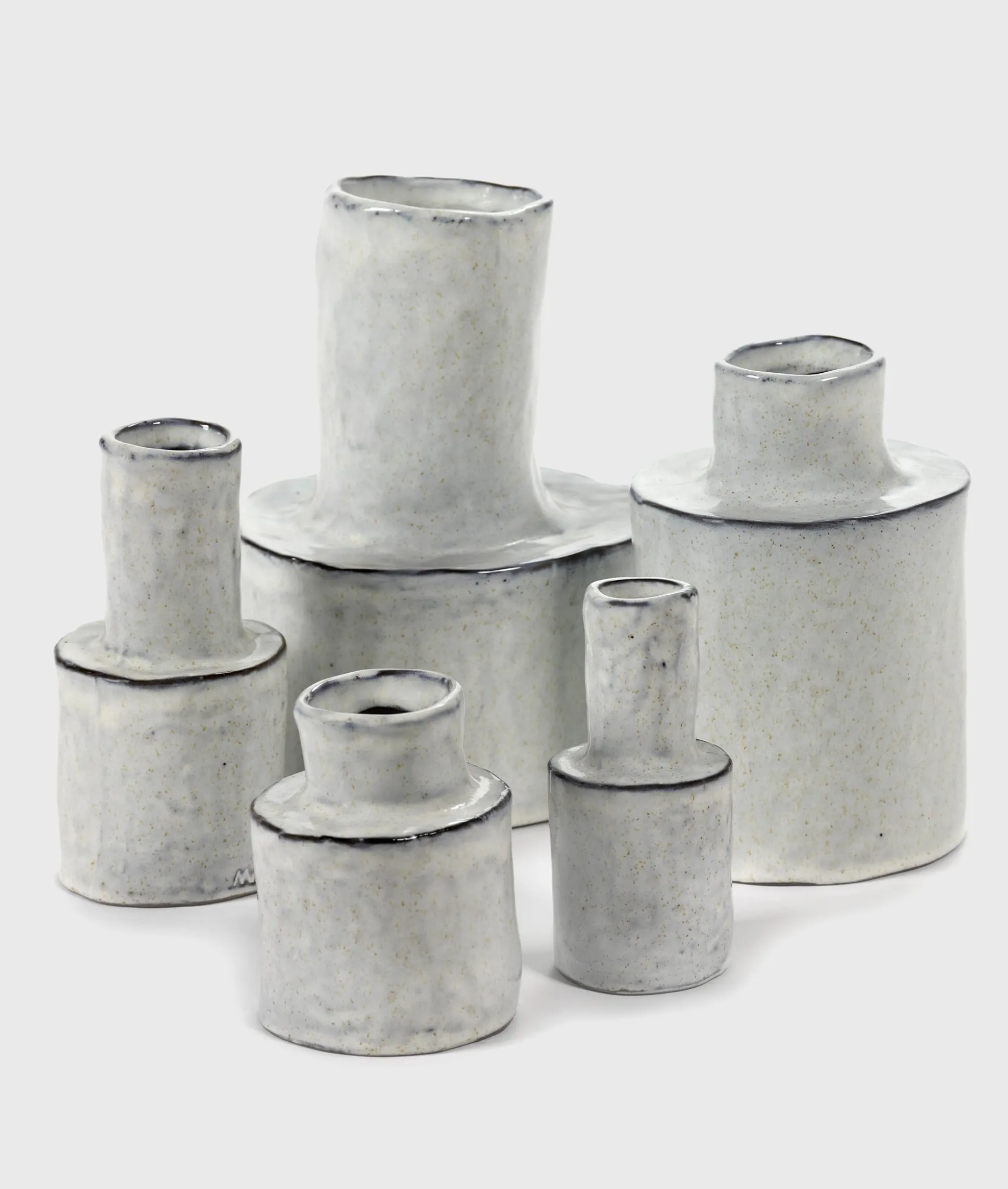 Vase 4 Héléna white 15CM