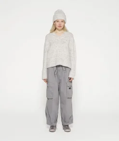 v-neck knit sweater melee