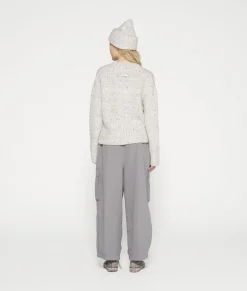 v-neck knit sweater melee