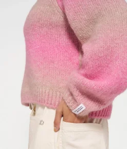 v-neck sweater gradient knit