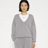 v-neck sweater scuba