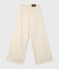 wide cross pants pinstripe