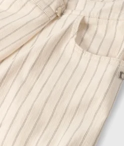 wide cross pants pinstripe