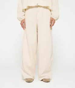 wide twill pants